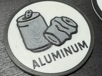 Recycling Symbol Aluminum