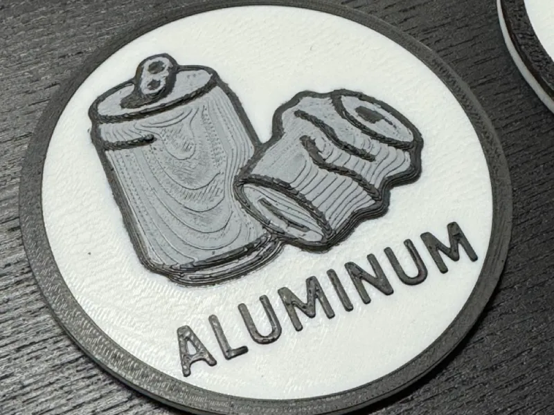 Recycling Symbol Aluminum