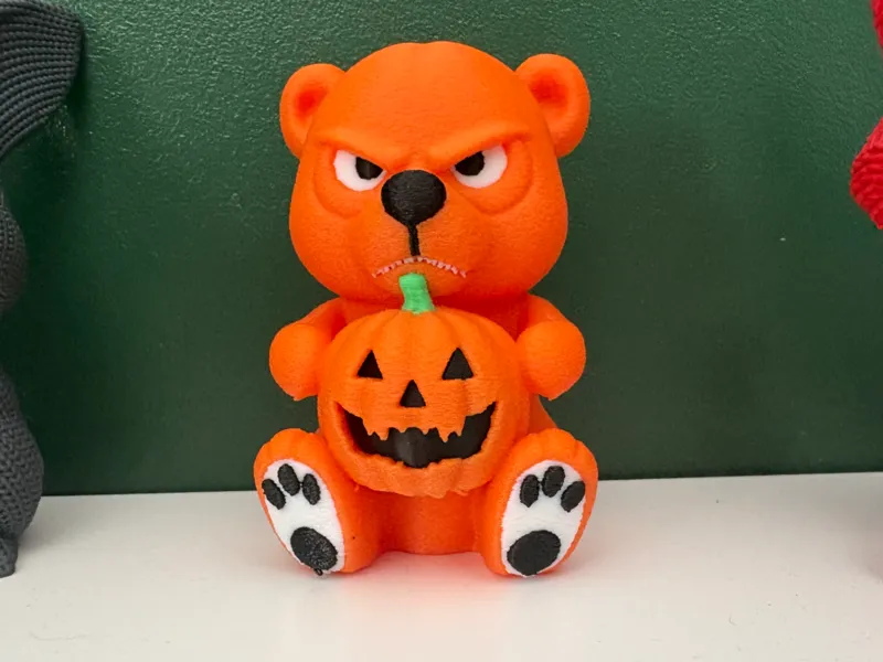 Cute But Grumpy Pumpkin Bear