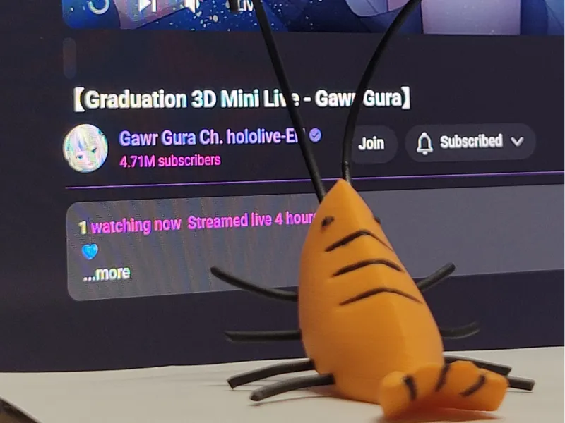 Chumbud Ebi-chan Gawr Gura Fan Mascot