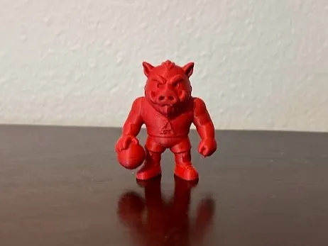 Figurine joueur de basket Razorback (Arkansas)