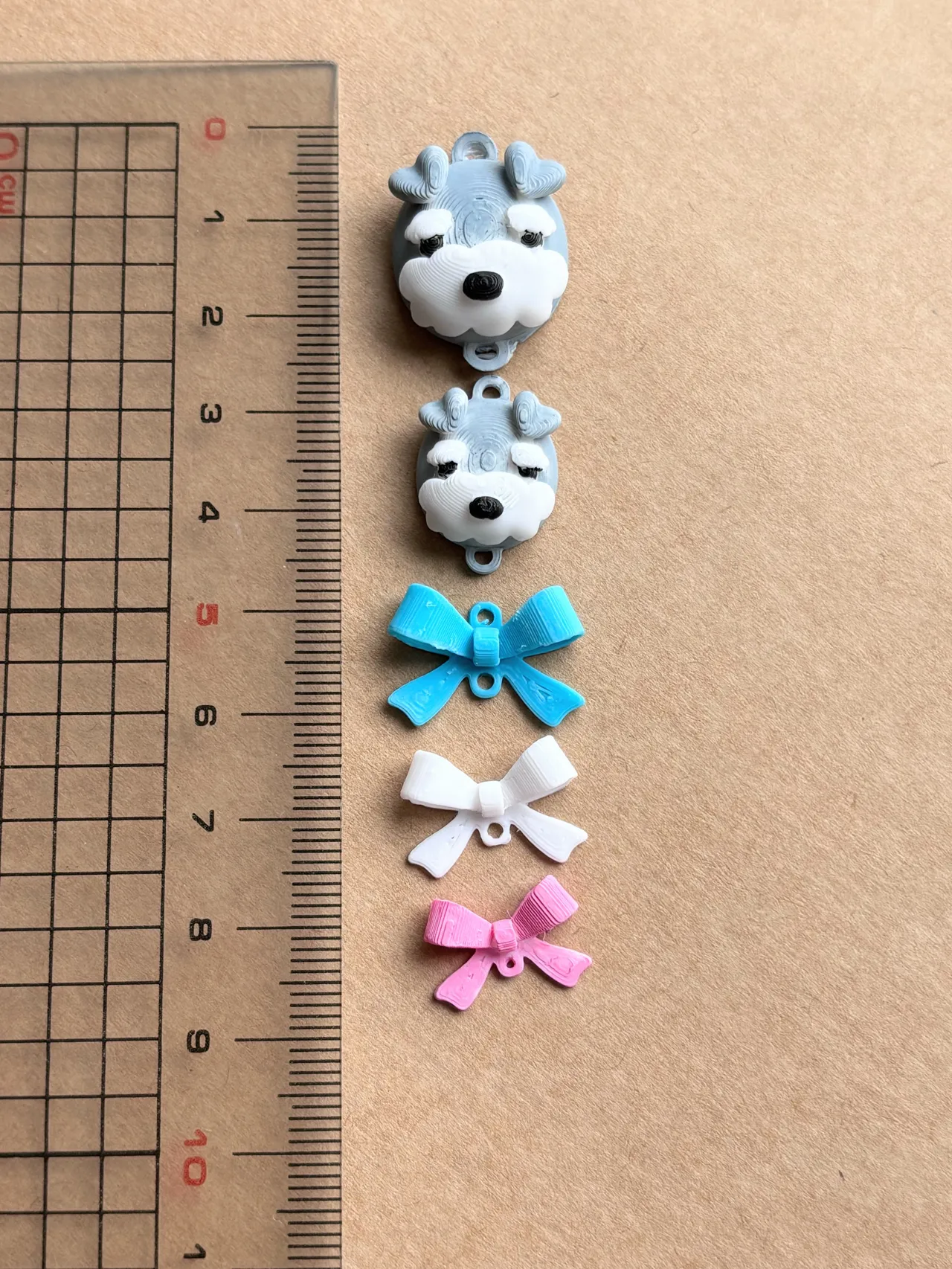 cute tiny dog earring view 4