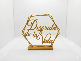 CENTRO DE MESA "DISFRUTA LA VIDA"