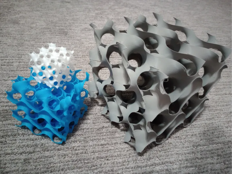 Gyroid Infill Cubes