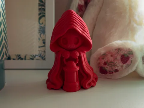 Accesorio de iluminación decorativa: Grim Reaper Lantern Keeper Cute Fantasy Figurine — referencia de MakerWorld