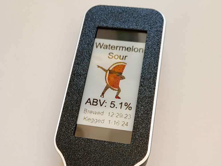 4 Color e-Paper Beer Tap Handle - Printed Thread