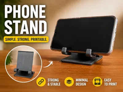 Phone Stand | Strong & Easy Print