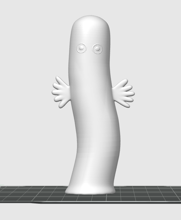 Miniatura 3 do modelo 3D ニョロニョロの一輪挿し（ムーミン）