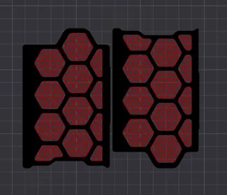 Voron Trident Sides Skirts with Honeycomb (Current Release)