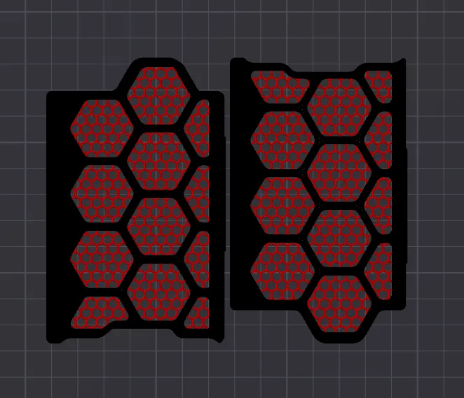 Voron Trident Sides Skirts with Honeycomb (Current Release)