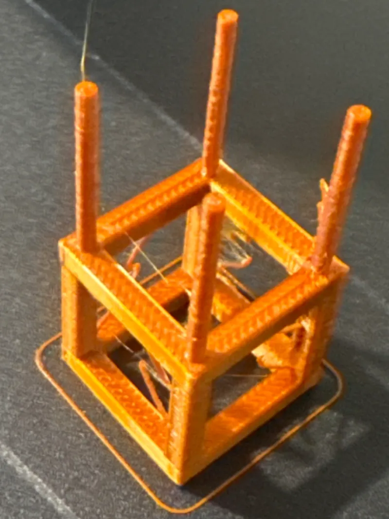3d printer over hang and string test