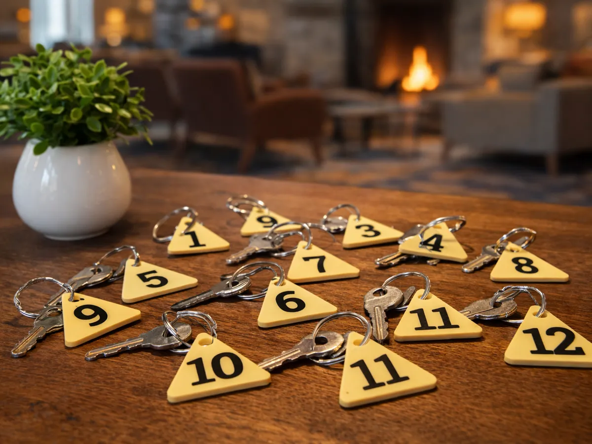 Numbered Keychains for apartments. Triangle shaped - Free 3D Print ...