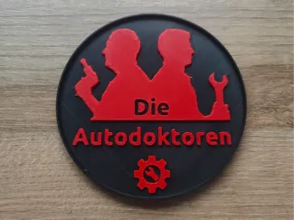 Autodoktoren -  Coaster / Untersetzer / Bierdeckel