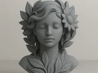 Florale Büste