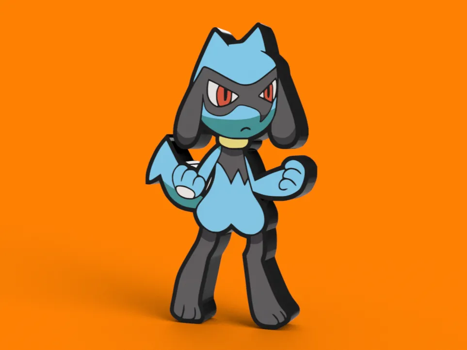 Riolu Lightbox by Sitsero - MakerWorld