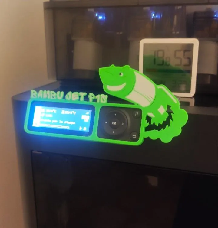 Jumbo Jet Screen for bambu lab P1S-P1P by OMBRA3D - MakerWorld