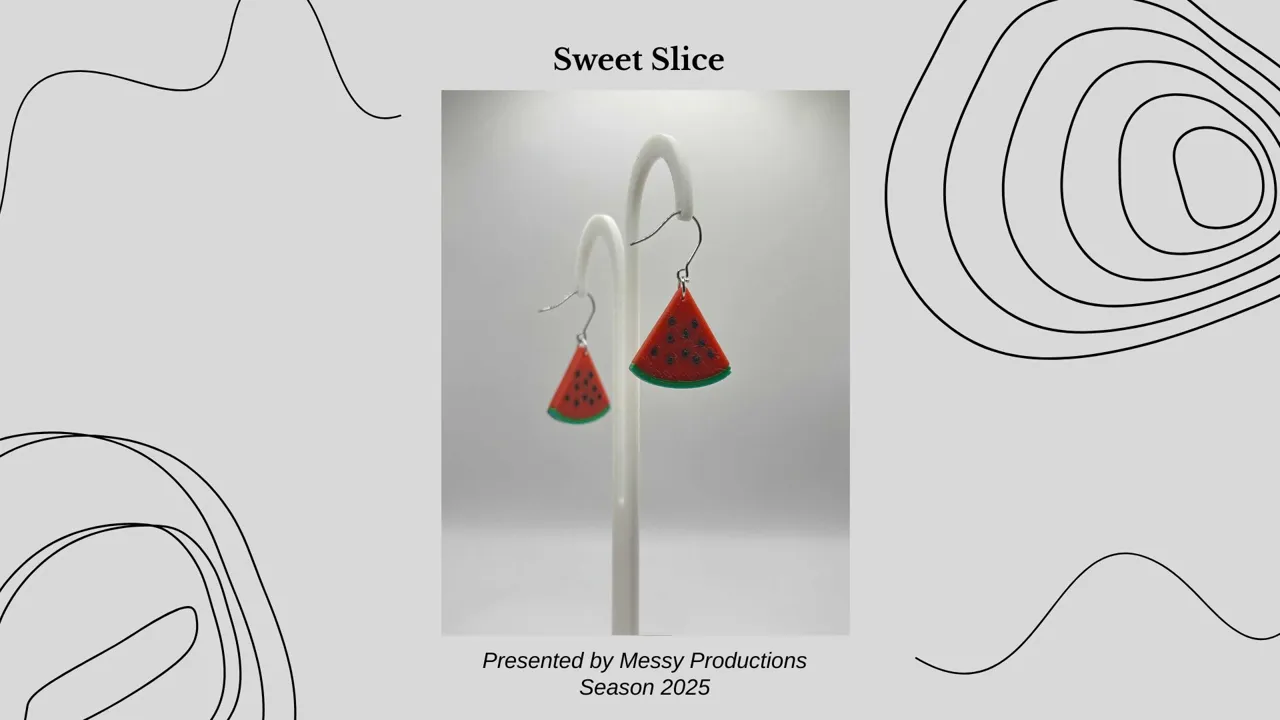 Watermelon Slice Earrings view 3