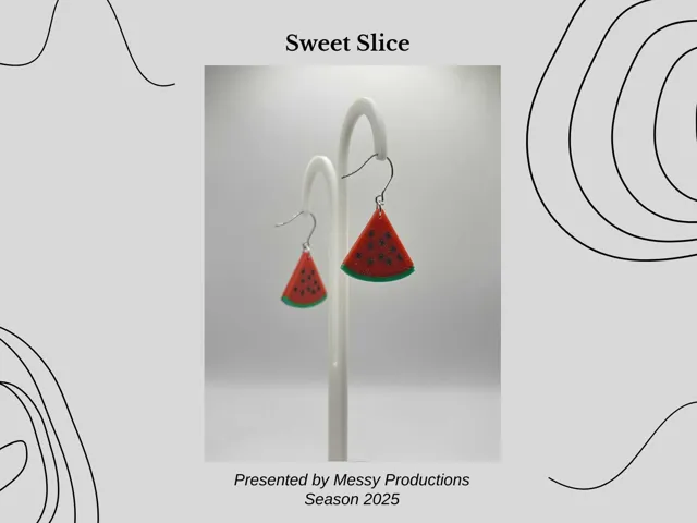 Watermelon Slice Earrings