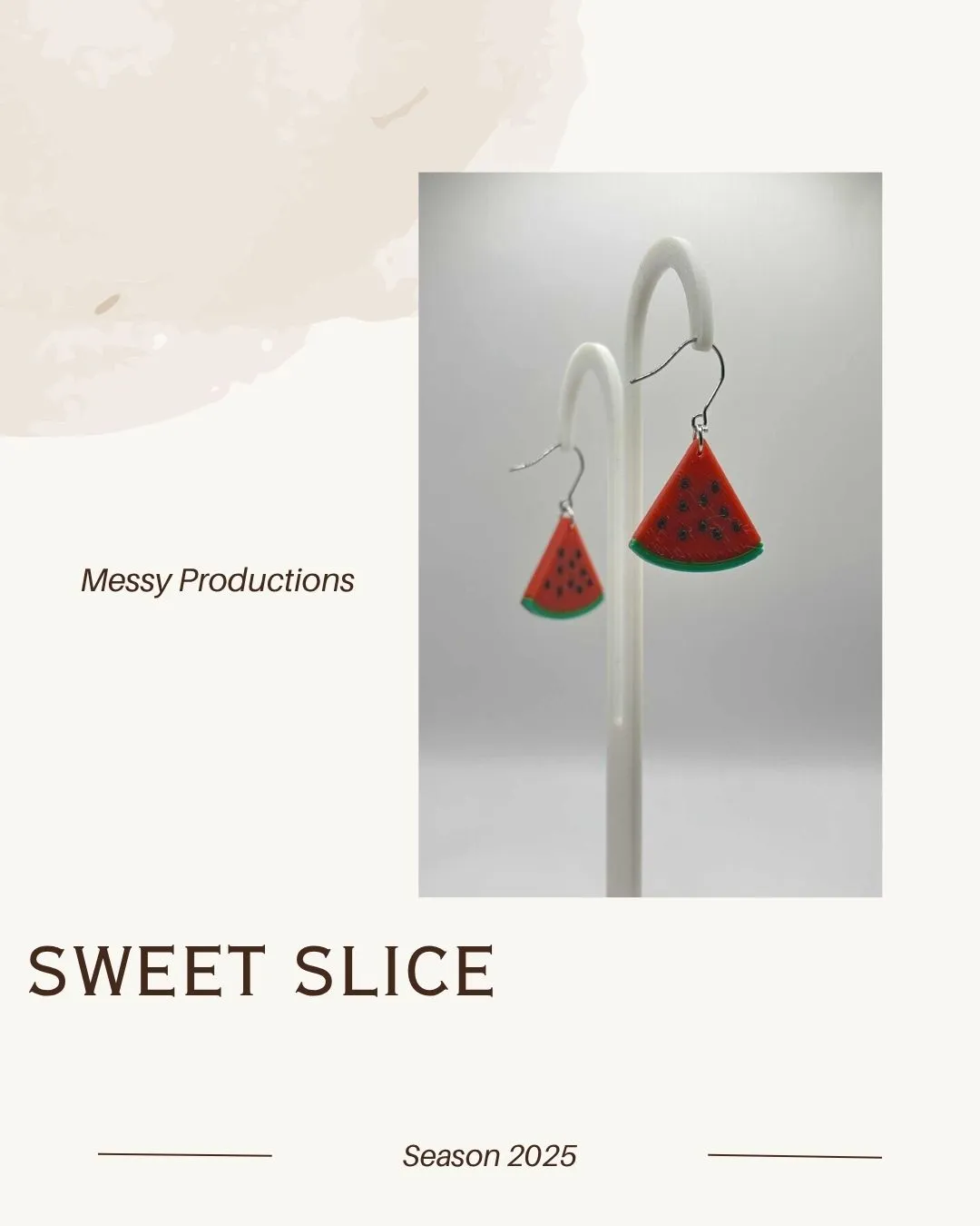 Watermelon Slice Earrings view 4