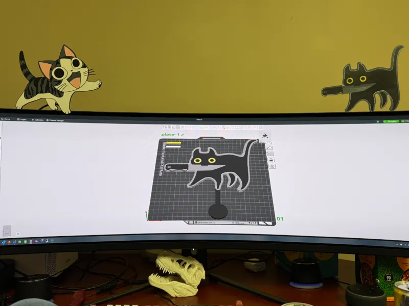 Knife Cat, meme cat