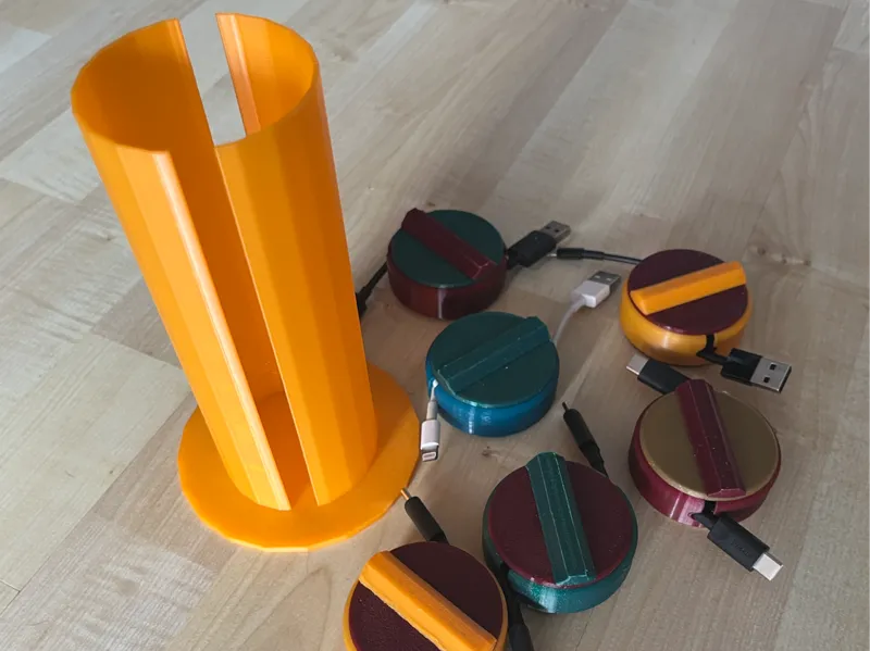 USB-Cable Reel Storage Stand