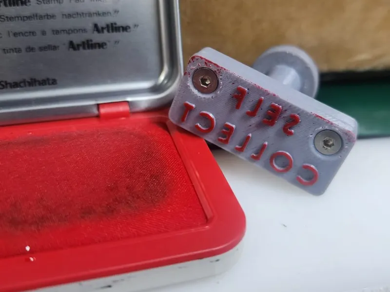 Stamp with Customizable Text - Self Collect