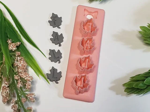 Fall Leaves Polymer Clay Earring Cutter