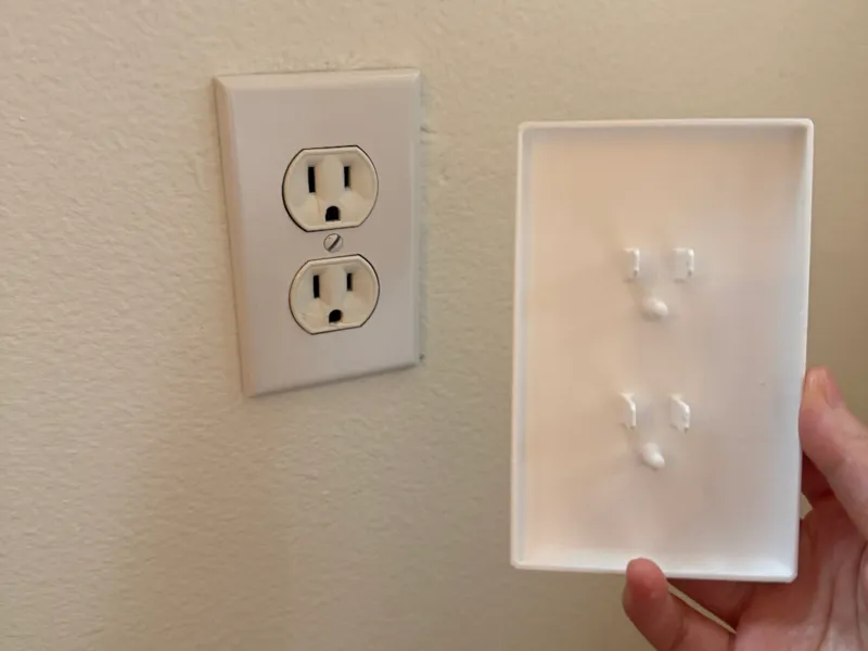 Outlet cover for US standard outlets