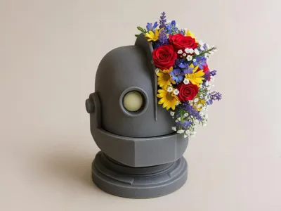 Robot Head Vase / Pot – Iron Giant Inspired Gift