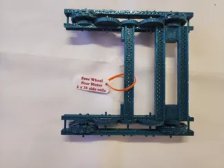 Vex Robotics H Frame with 4 motors & wheels