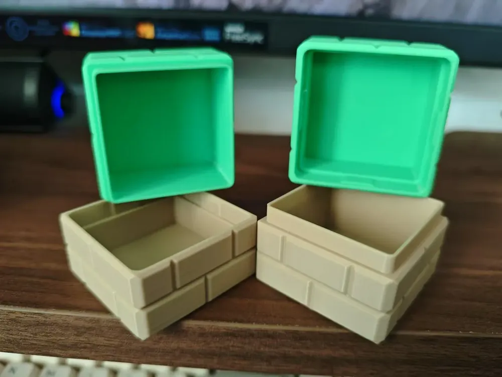 Mario Brick World Lidded Box by 三七21 MakerWorld: Download Free 3D Models