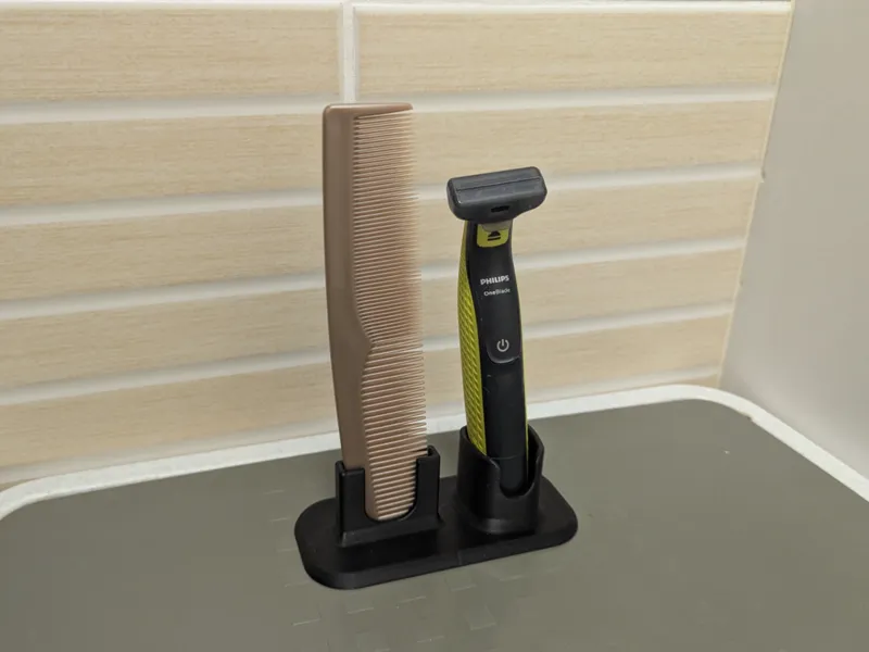 OneBlade and comb holder
