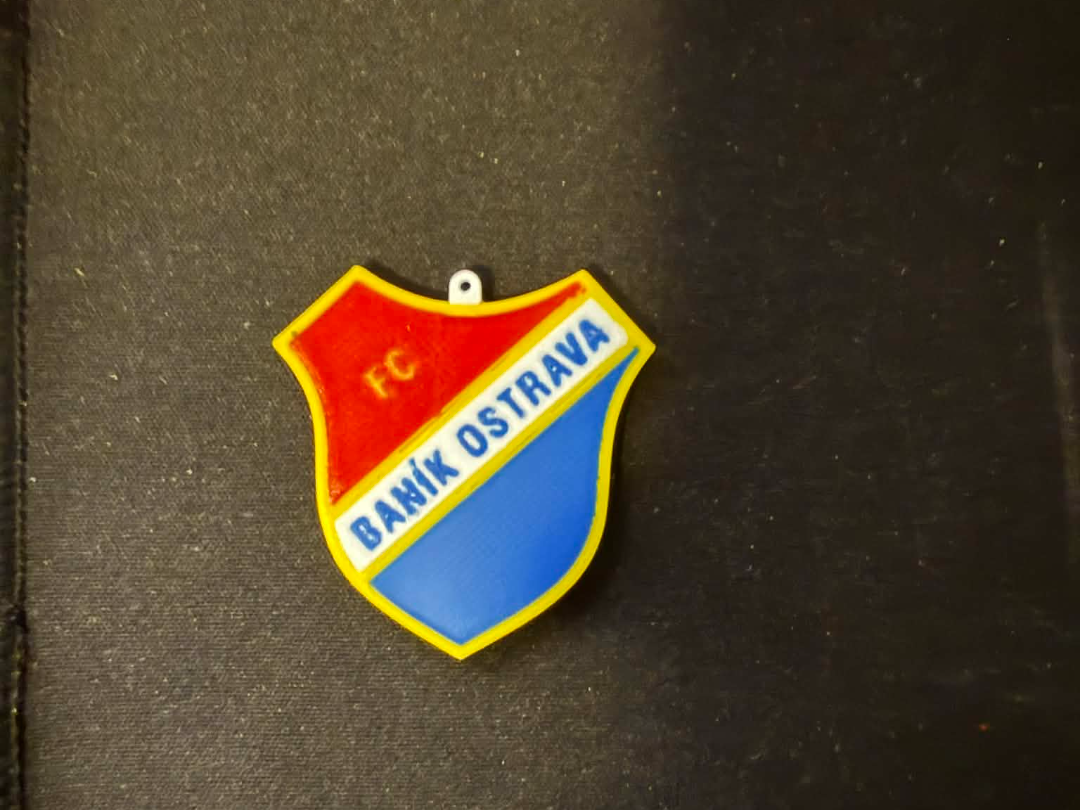 FC Baník Ostrava – Keychain (3D Print)