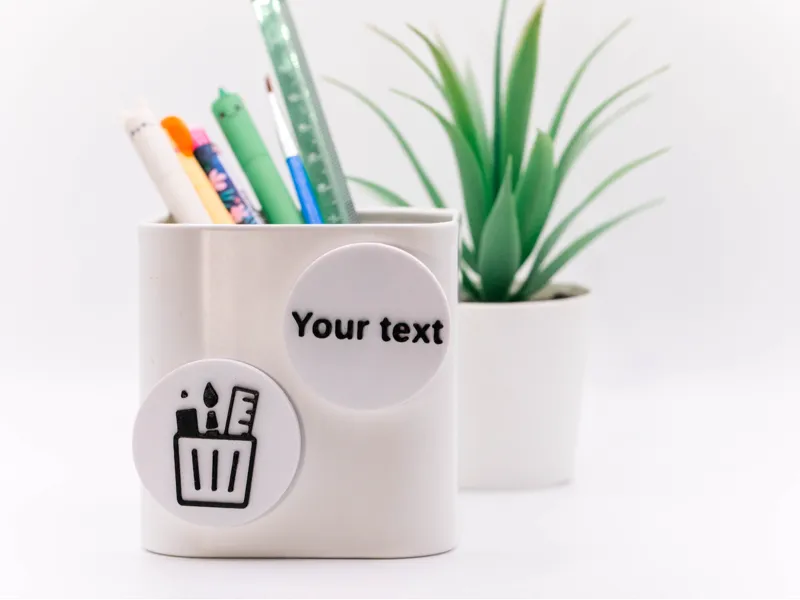 Customizable Magnet 3D Tag Label Solution