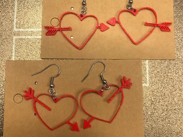Cupid Heart earrings set