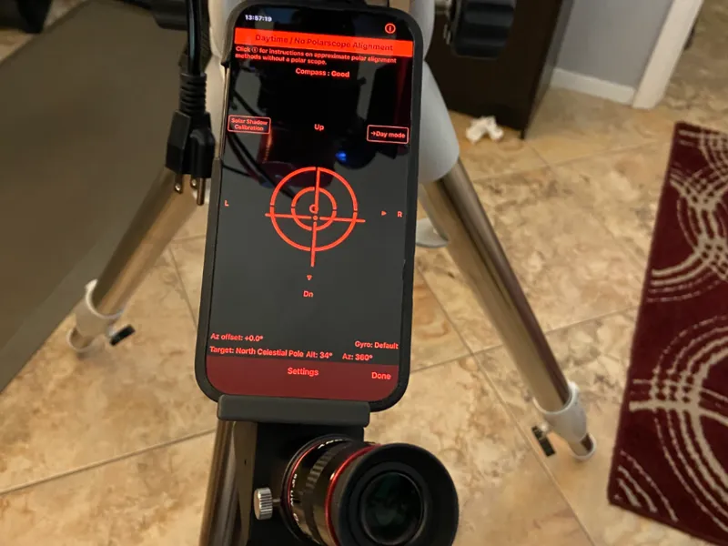 Polar Scope Alignment Tool