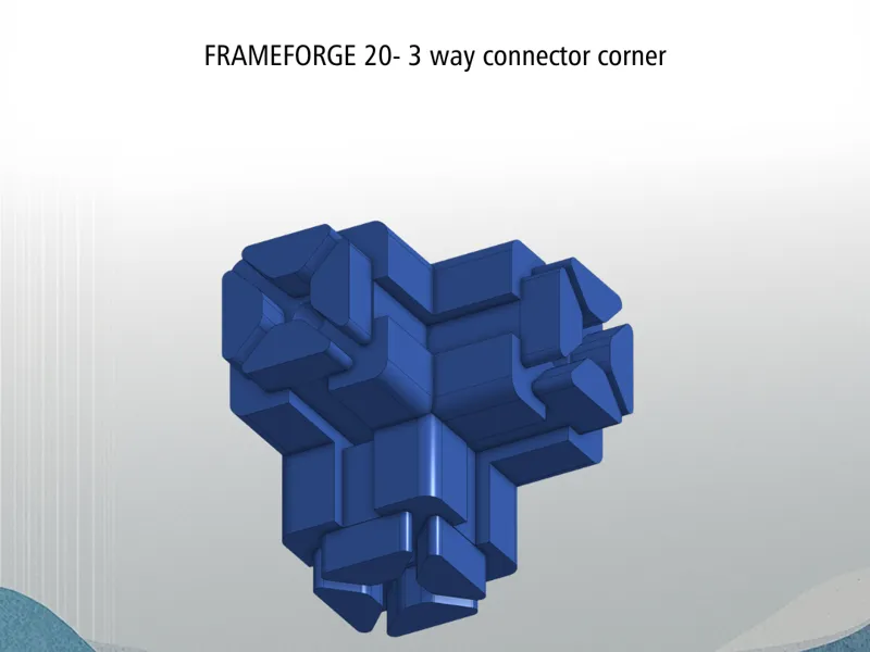 FRAMEFORGE 20– 3 way connector - corner