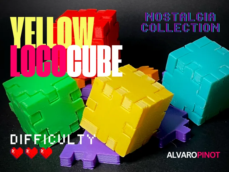 LocoCube Puzzle 3-6 Nostalgia Retro Collection