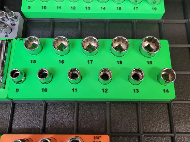 Gridfinity Gearwrench 3/8" Metric Socket Holder