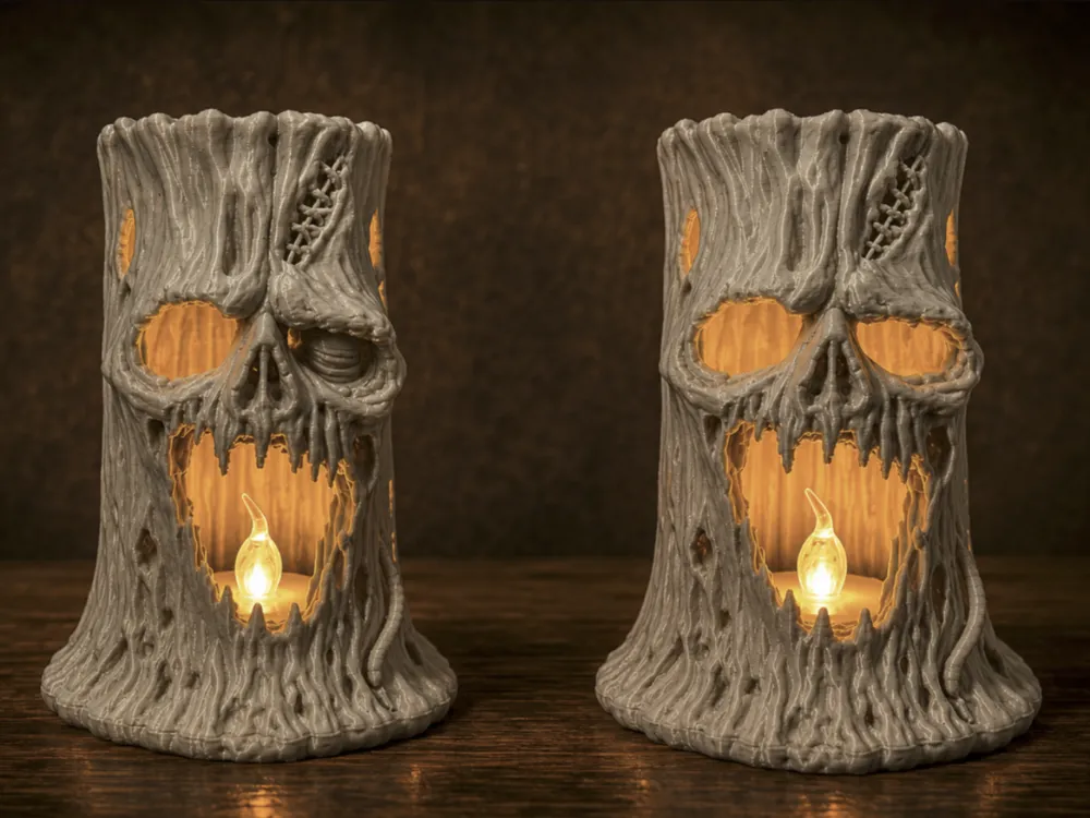 Accesorio de iluminación decorativa: Halloween Zombie Tree - LED Tea Light. Referencia del modelo original.