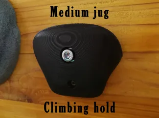 Medium jug climbing hold