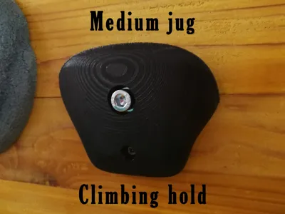 Medium jug climbing hold