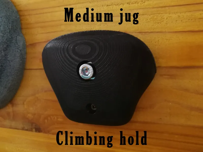 Medium jug climbing hold
