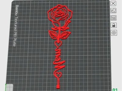 Mother's day rose with stand.