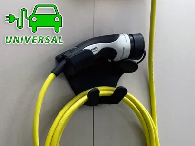 Universal EV Charger Plug and Cable Holder