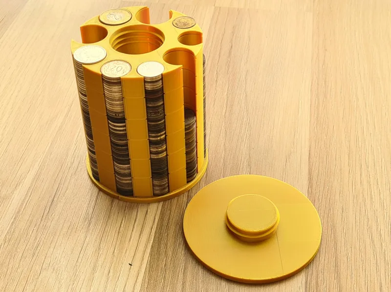 Coin Holder Piggy Bank Polish Currency Coins 