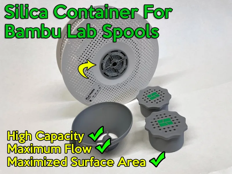 WD Silica Container For Bambu Lab Spools
