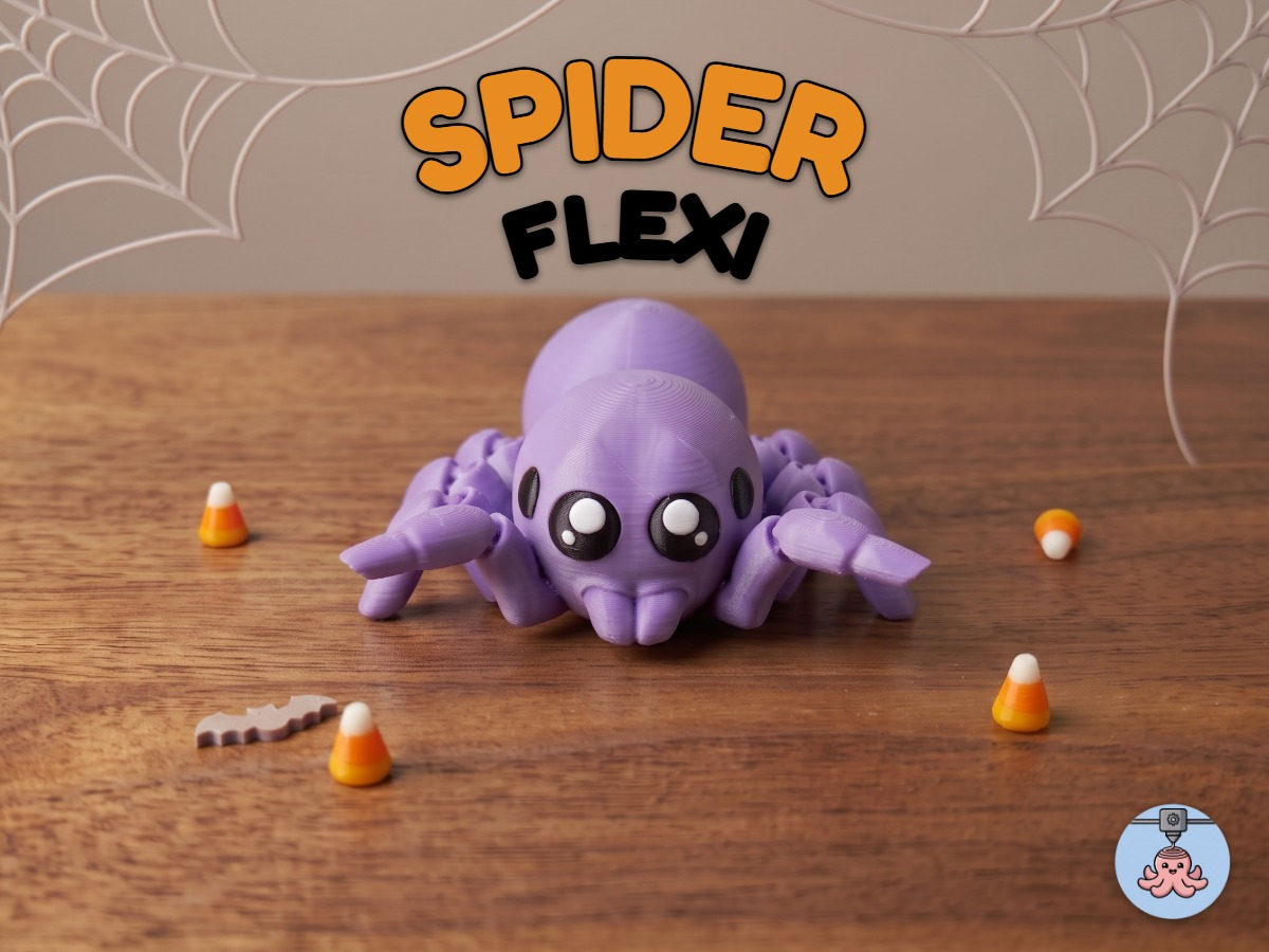 Articulated Jumping Spider - Halloween Fidget Toy 3D model