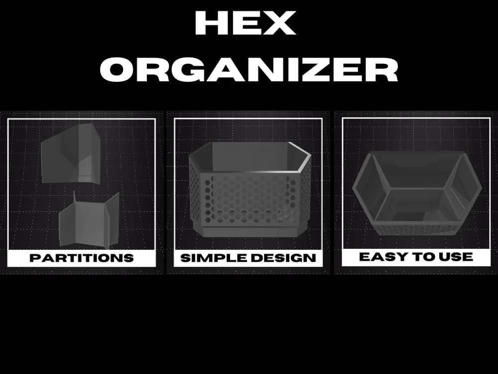 Hex Organizer - Free 3D Print Model - MakerWorld