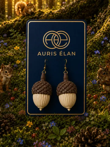Pendientes: Donguri Forest Acorn Earrings — vista de referencia 2
